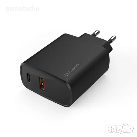  4smarts Wall Charger VoltPlug Adaptive 25W with QC/PD/AFC - захранване за ел. мрежа с USB-A изход и, снимка 3 - Оригинални зарядни - 46872418