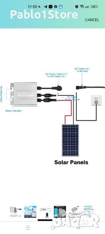 120W микро инверторен мрежов инвертор DC10.8-30V MPPT, снимка 2 - Друга електроника - 46490957