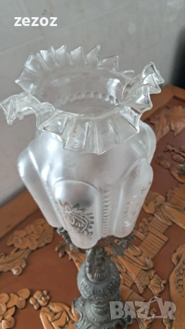 Ретро настолна голяма лампа, снимка 5 - Настолни лампи - 53692658