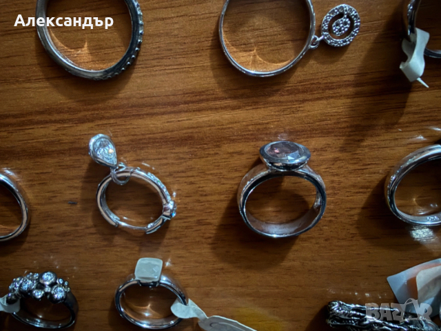 [ПРОДАВА] 98 гр. сребърни бижута, снимка 7 - Пръстени - 53167309