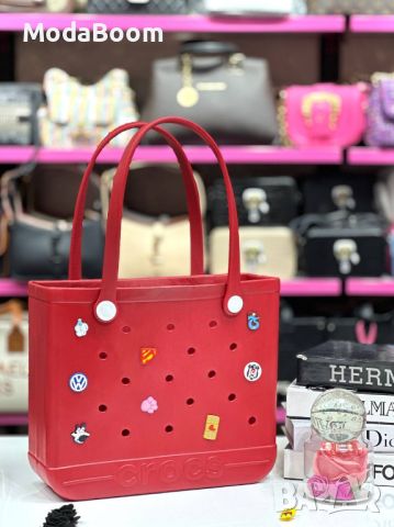 🍬CROCS Beach bag 🍬| Дамски Чанти| Различни Цветове 35х30см, снимка 5 - Чанти - 46623525