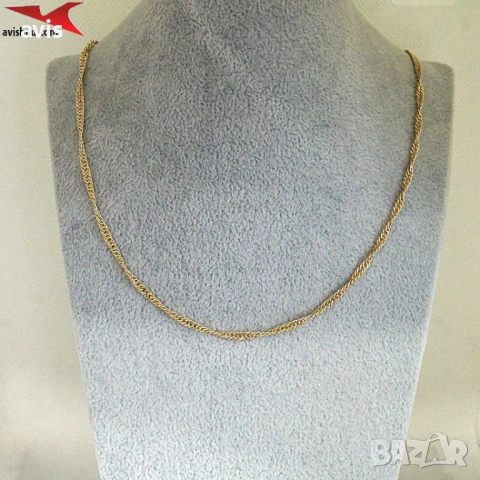 Синджир с 14К златно покритие 254593, снимка 4 - Колиета, медальони, синджири - 53942961