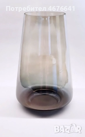 Ваза опушено стъкло, снимка 3 - Вази - 52952575