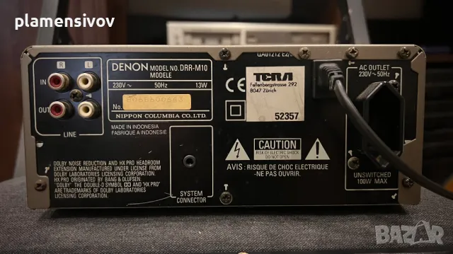 Касетен дек DENON DRR-M10, снимка 3 - Декове - 47241695