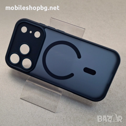 iPhone 17 Pro гръб MagSafe защита на камерите тъмно син, снимка 3 - Калъфи, кейсове - 53898315