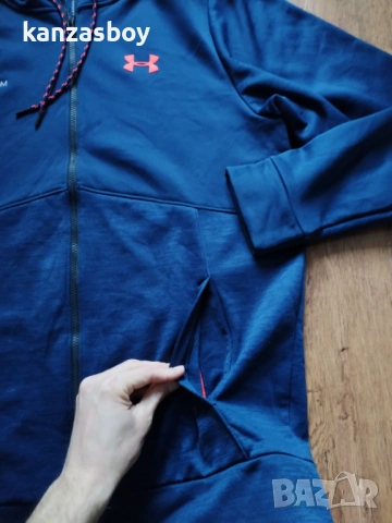 Under Armour - страхотно мъжко горнище Л КАТО НОВО УГОЛЕМЕНО, снимка 6 - Спортни дрехи, екипи - 53288689