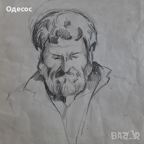 Владимир Димитров Майстора -рисунка с молив на мъж