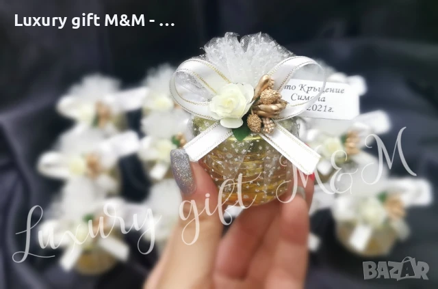 Подаръци за гости, подаръчета за гости, бурканчета с мед, снимка 9 - Подаръци за кръщене - 36079288