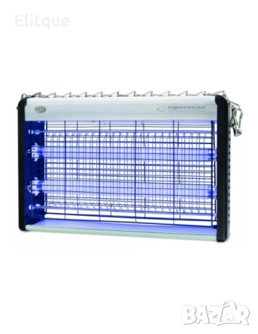 Лампа против насекоми UV Esperanza EHQ006 Hunter, 20W, 38,5х7,5х25см., 2 ГОДИНИ ГАРАНЦИЯ, снимка 4 - Друга електроника - 52895105