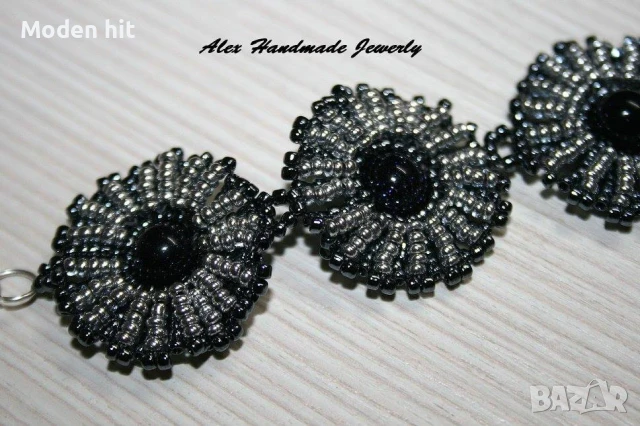 Гривни с авантюрин и ахат ръчна изработка, снимка 3 - Гривни - 50827691