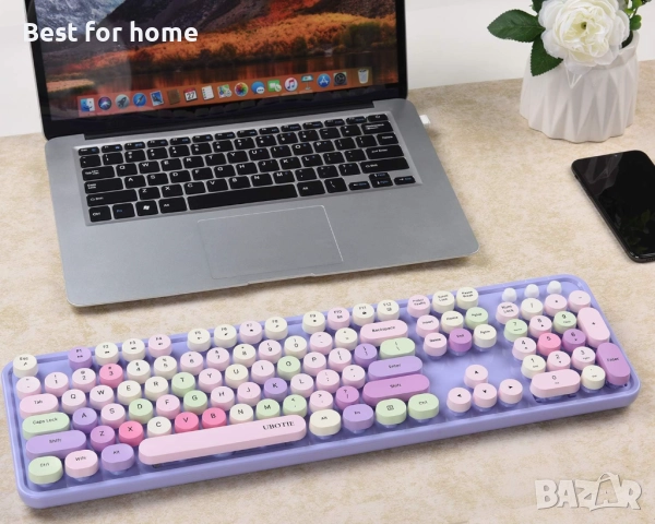 Комплект от компютърна клавиатура и мишка- безжични, снимка 2 - Клавиатури и мишки - 51934182