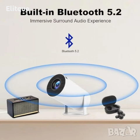 Преносим мини проектор,Android 11,HDMI връзка,USB,AV, Audio jack3.5mm,ротация на 180 градуса, снимка 8 - Плейъри, домашно кино, прожектори - 52843118