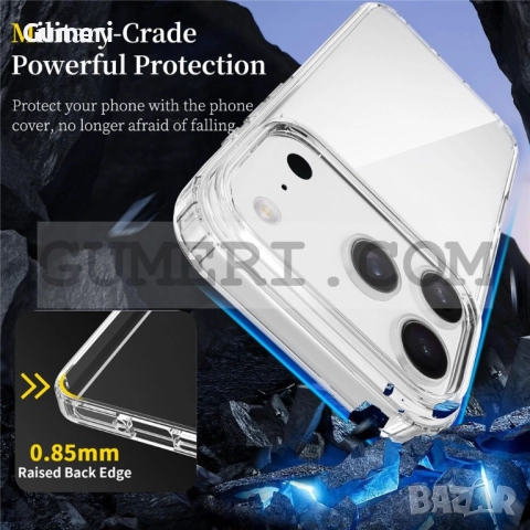  iPhone 17 Pro Max Хибриден Кейс, снимка 4 - Калъфи, кейсове - 52175175