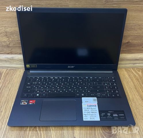 Лаптоп Acer Aspire 3 A315-23, снимка 2 - Лаптопи за дома - 46231587