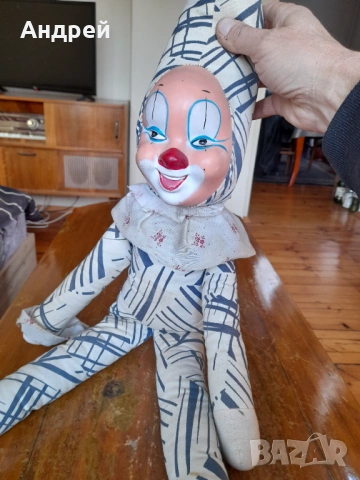 Стара кукла,клоун #30, снимка 3 - Други ценни предмети - 53785927