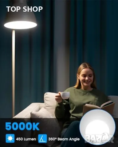 Нови 8 броя E27 LED 5W Глобус Крушка, 5000K, Енергоспестяваща, Не Мига, снимка 6 - Крушки - 49956816