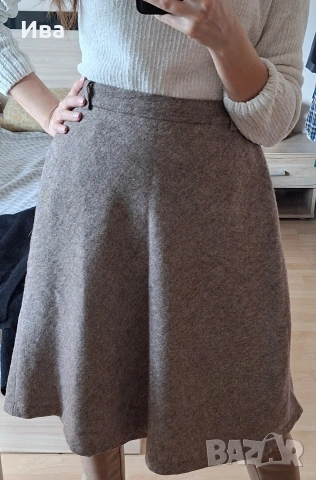 Средно дълга пола с вълна, снимка 2 - Поли - 54101978