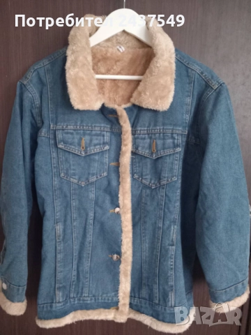 дамско зимно дънково яке