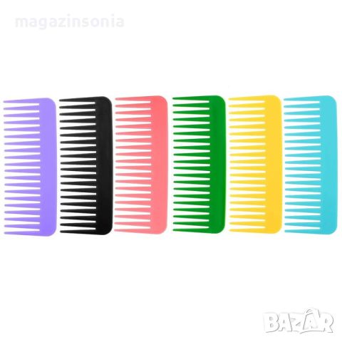 Цветни гребени за коса с широки зъбци, снимка 3 - Аксесоари за коса - 45102529