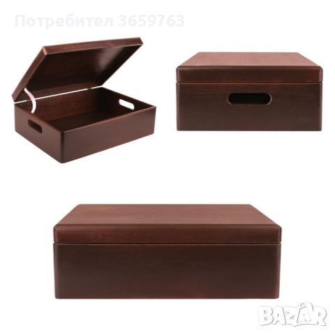 Дървена кутия за принадлежности, снимка 2 - Декорация за дома - 46043567