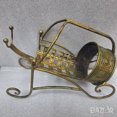 Метална поставка за бутилки-вино и други, снимка 2 - Колекции - 50428286