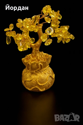 Фън Шуй златно дърво на богатството, снимка 2 - Декорация за дома - 52763595