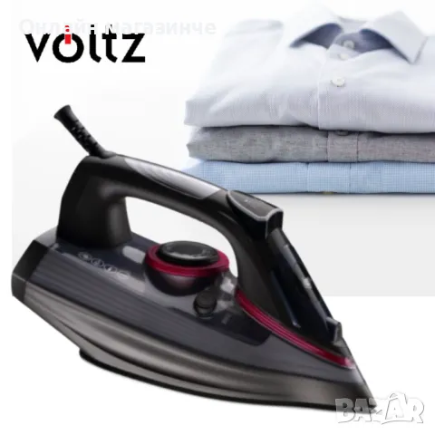 Ютия Voltz OV51050D, 2600W, 300мл., Черен, 2 ГОДИНИ ГАРАНЦИЯ, снимка 5 - Ютии - 47802891