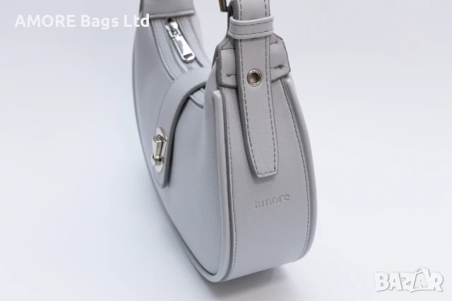 Ежедневна дамска чанта AMORE Chiara - Gray, снимка 3 - Чанти - 50656982