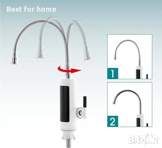  Проточен бойлер с цифров LED дисплей  EASYmaxx, снимка 3 - Бойлери - 49855774