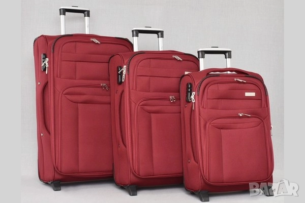 КОМПЛЕКТ КУФАРИ 3 БРОЯ - РАЗЛИЧНИ ЦВЕТОВЕ, снимка 3 - Куфари - 51645385