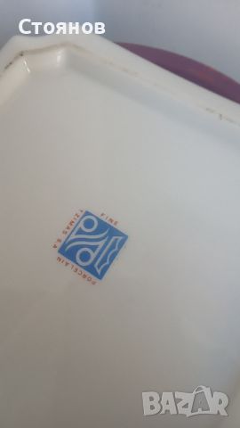 стара порцеланова чинийка с китайски мотиви, снимка 7 - Чинии - 45136800