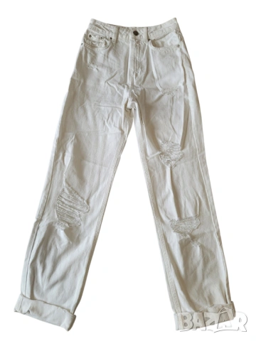 Дамски бели дънки