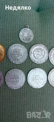 Стари турски монети,9броя,злато,сребро , снимка 7 - Нумизматика и бонистика - 50080798