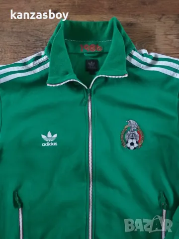 ADIDAS 1986 MEXICO RETRO FOOTBALL JACKET - мъжко ретро горнище Л , снимка 3 - Спортни дрехи, екипи - 47197326