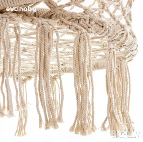 Двойна бежова градинска люлка за двама с възглавници, снимка 5 - Градински мебели, декорация  - 53864510