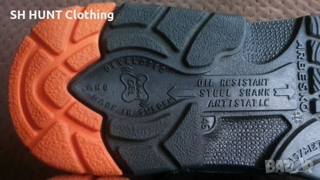 ARBESKO Leather Work Safety Shoes размер EUR 46 работни обувки естествена кожа с бомбе WS1-33, снимка 13 - Други - 51991928