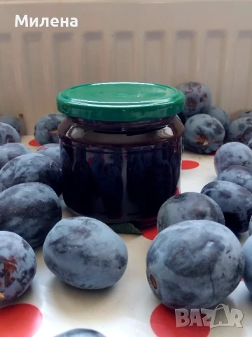 Конфитюр от сини сливи и индрише, снимка 1