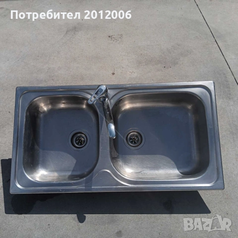 Иноксова мивка със смесител, снимка 2 - Мивки - 54226712