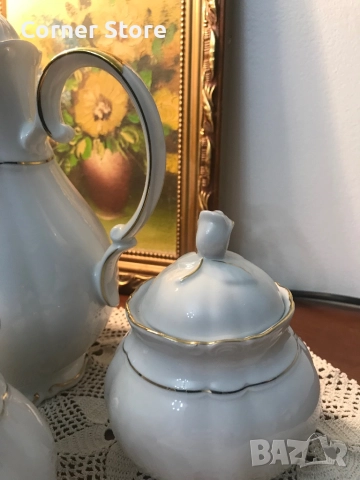 Баварски порцелан Mitterteich сервиз за кафе/чай, снимка 3 - Сервизи - 52482574