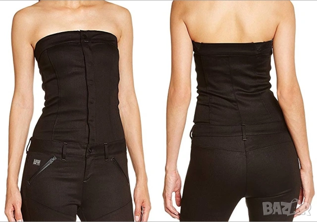 G-Star Raw Pavan Ankle Suit оригинален черен гащеризон XS и L, снимка 3 - Гащеризони - 53884387