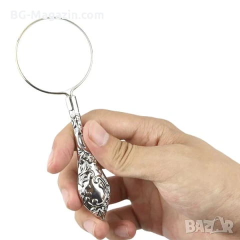 Луксозен подаръчен комплект от мощни увеличителни ръчни лупи за четене на книги подарък с дръжка , снимка 4 - Други инструменти - 50920894