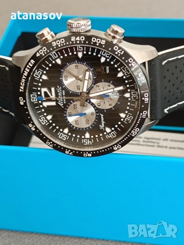 Atlantic chronograph swiss made., снимка 6 - Мъжки - 52065311