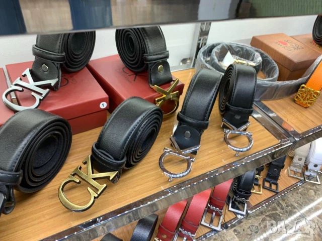 колани от естествена кожа в кутия ysl saint laurent calvin klein guess gucci hermes diesel, снимка 3 - Колани - 50764632