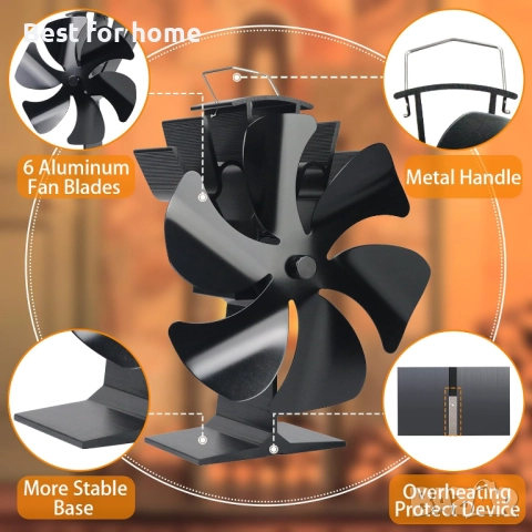 Вентилатор за печка Tomersun с 6 лопатки, снимка 4 - Други - 52878550