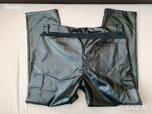 Мъжки панталон от изкуствена кожа Shein - XXL, снимка 3 - Панталони - 44968896