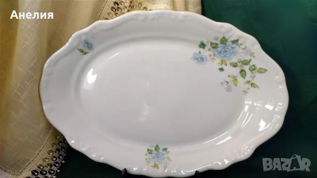 Istanbul porcelain плато с рози, снимка 3 - Чинии - 47111435