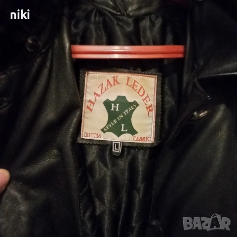 КОЖЕНО ПАЛТО . ЕСТЕСТВЕНА КОЖА., снимка 5 - Палта, манта - 54195752