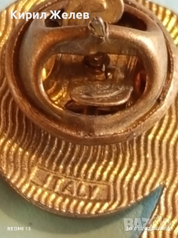 Сувенирна значка ИТАЛИЯ с подкова за късмет 51666, снимка 6 - Колекции - 53159818