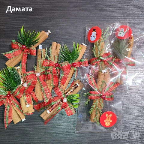 Коледни късмети/висулки за закачане/ магнитче/топки/торбички от зебло, снимка 12 - Коледни подаръци - 48274062