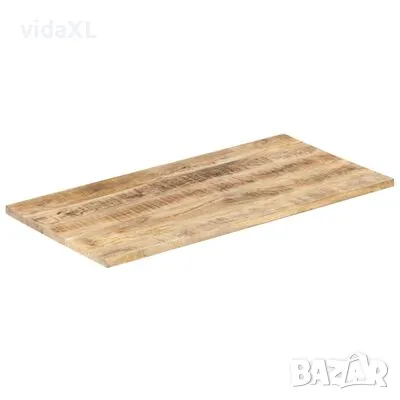 vidaXL Плот за маса, мангово дърво масив, 25-27 мм, 100x60 cм(SKU:286024), снимка 2 - Маси - 48914227